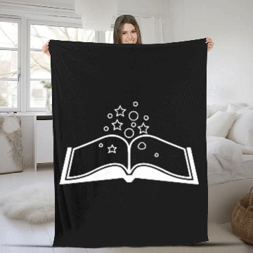 Discover Spell Book Fleece Blankets