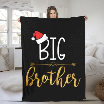 Discover Christmas Big Brother Baby Announcement design Fleece Blankets
