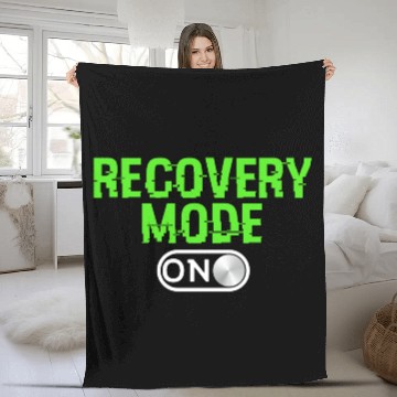 Discover Great Coding Fleece Blankets For Programmer "Recovery Mode ON