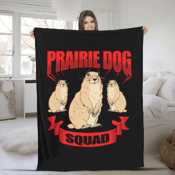 Discover Prairie Dog Groundhog Squirrel Xerini Rodent Fleece Blankets