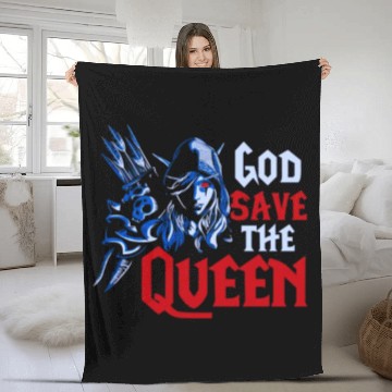 Discover World of Warcraft Sylvanas Windrunner God Save The Fleece Blankets