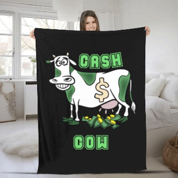 Discover Cash Cow Fleece Blankets