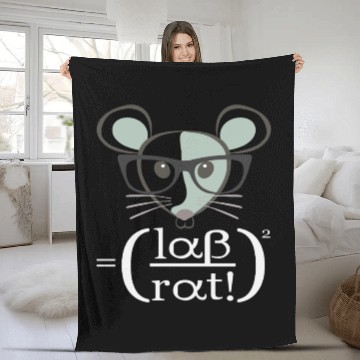 Discover Lab Rat Science Chemistry Teacher Student Gift Fleece Blankets