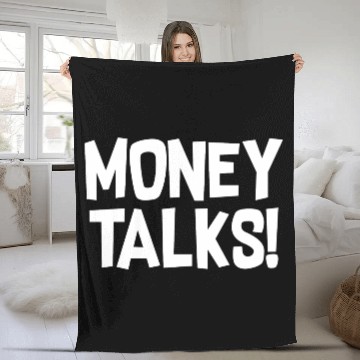 Discover MONEY TALKS Fleece Blankets