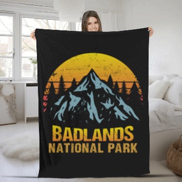 Discover Badlands National Park Fleece Blankets
