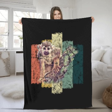 Discover Monkey Fleece Blankets