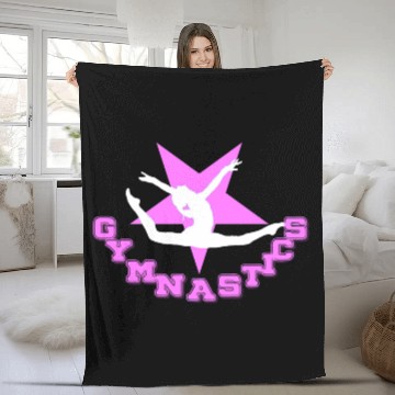Discover Gymnastics lightweight cinch sack Fleece Blankets