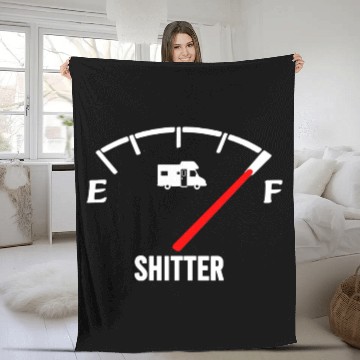 Discover Shitters Full Fleece Blankets