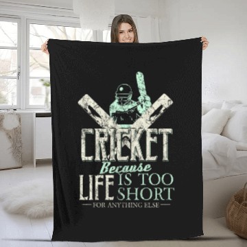 Discover Cricket Fleece Blankets