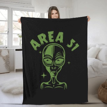 Discover AREA 51 Fleece Blankets