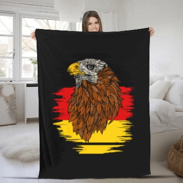 Discover German Eagle Freedom Patriot Flag Of Germany Fleece Blankets