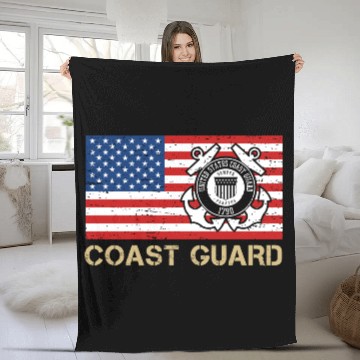 Discover Coast Guard Fleece Blankets