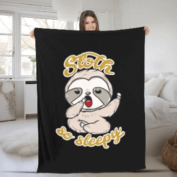 Discover Sloth Animal Fleece Blankets