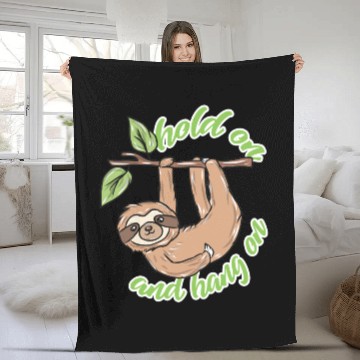 Discover Sloth Animal Fleece Blankets