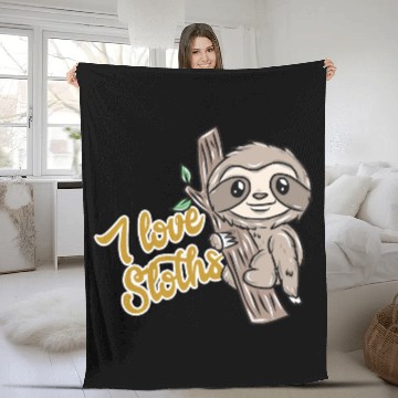 Discover Sloth Fleece Blankets