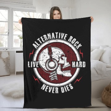 Discover Alternative Rock Festival Concert Gift Fleece Blankets