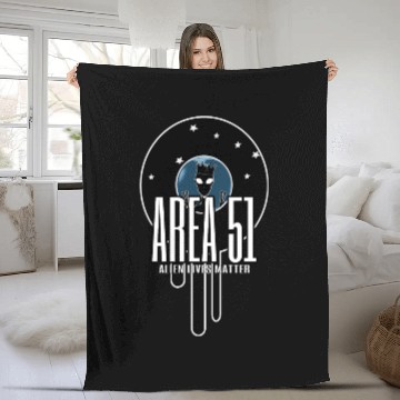 Discover Alien Area 51 Fleece Blankets