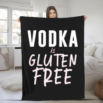Discover Vodka Is Gluten Free Fleece Blankets