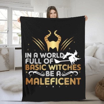 Discover Halloween Scary Costume Witches be a Maleficent Fleece Blankets