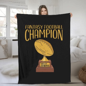 Discover Fantasy football champion Fleece Blankets