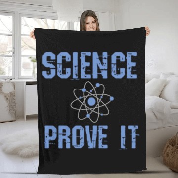 Discover Science Teacher Scientists Atom Fleece Blankets