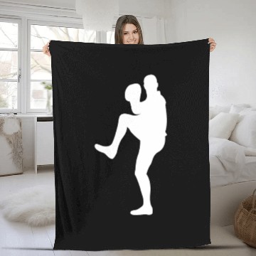 Discover baseball pitcher Fleece Blankets