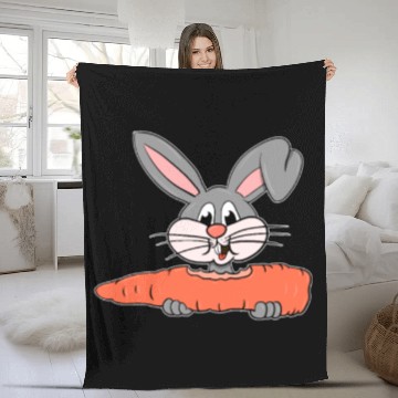 Discover Bugs bunny at large! Fleece Blankets