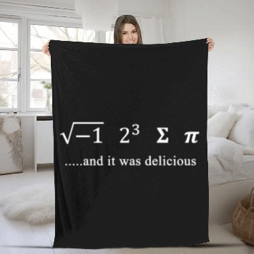 Discover I Ate Some Pi and It Was Delicious Math Pun 3.14 P Fleece Blankets