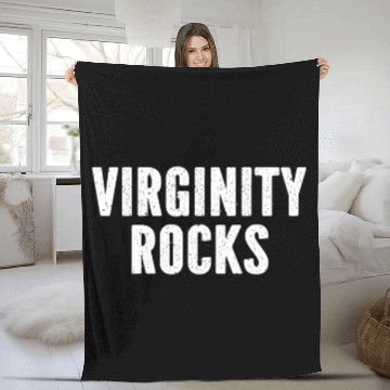 Discover Virginity Rocks Fleece Blankets