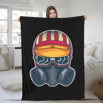 Discover Hot Rod Drag Racing Racecar American Flag Design Fleece Blankets