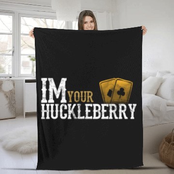 Discover Im your huckleberry distressed western movie quote Fleece Blankets