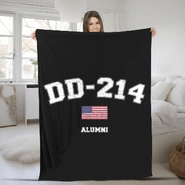 Discover Dd 214 Us Armed Forces Alumni Usa Flag Vintage Fleece Blankets