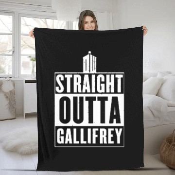 Discover doctor who straight outta gallifrey Fleece Blankets