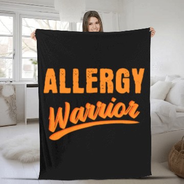 Discover Allergy hayfever fighter Funny saying Fleece Blankets