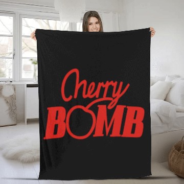 Discover Cherry Bomb Fleece Blankets