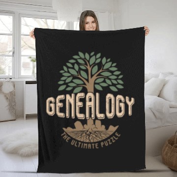 Discover Genealogist Genealogy The Ultimate Puzzle Fleece Blankets