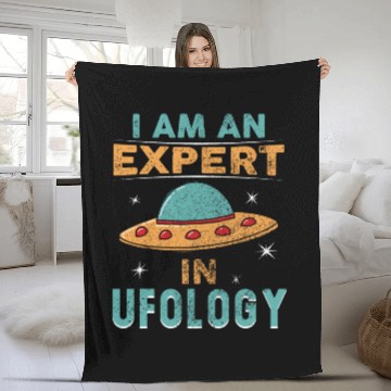 Discover Alien UFO Expert Fleece Blankets