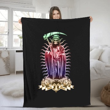 Discover Santa Muerte - Santisima Muerte - Holy Death Fleece Blankets