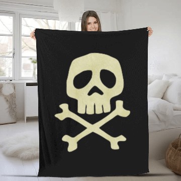 Discover Misfits Style Captain Harlock Skull Crossbones Fleece Blankets