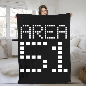 Discover area 51 dots Fleece Blankets