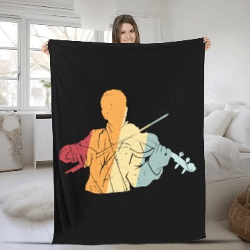 Discover Violin music violinist instrument gift orchestra Fleece Blankets