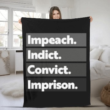 Discover Trump Impeach, Anti Trump Protest Fleece Blankets