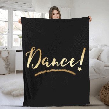 Discover Dance! Dance Star Gold Foil Fleece Blankets