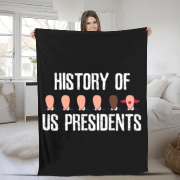 Discover Anti Trump USA President Election Impeach Clown Fleece Blankets