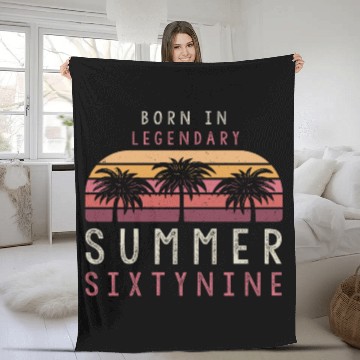 Discover 50th Birthday Fleece Blankets Summer of 69 Gift Mom Daddy