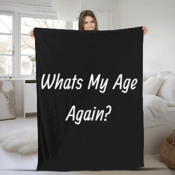 Discover B182 90s, Whats my age again? Fleece Blankets
