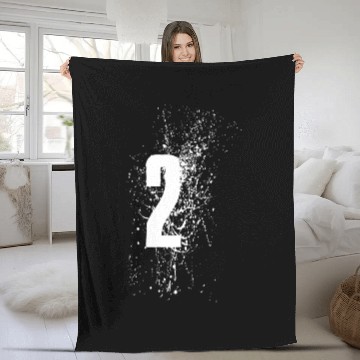 Discover 2 Number White Fleece Blankets
