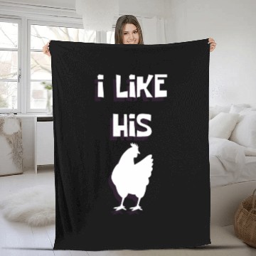 Discover Paarshirt I like His cock Funny love gift Fleece Blankets