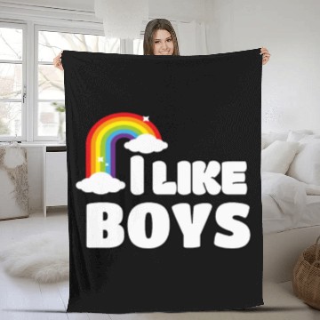 Discover I like Boys LGBT Gay Pride Fleece Blankets