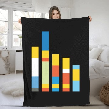 Discover Cool yellow blocks Fleece Blankets